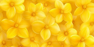 金黄小花绽放生机活力