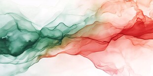 水墨色彩交融抽象艺术图