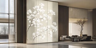 中式屏风装点雅致大厅