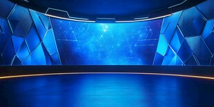 科技感舞台背景空间