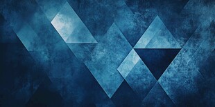 蓝色几何抽象艺术背景图