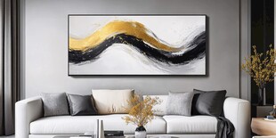 现代简约风客厅抽象挂画