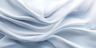 轻柔淡蓝丝绸纹理特写