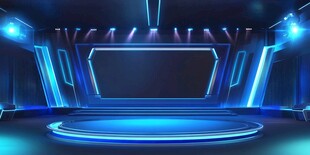 科技感舞台场景