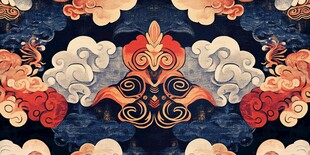 中式古典云纹吉祥图案