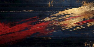 抽象黑金红笔触艺术背景