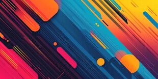 绚丽多彩几何抽象艺术图案