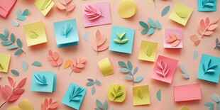 缤纷折纸装饰 清新视觉盛宴