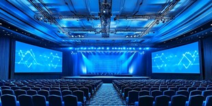 现代科技感大型会议礼堂