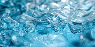 蓝色灵动水波纹理特写