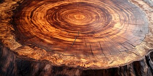 树桩横截面的年轮纹理
