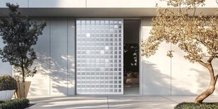 现代简约风格玻璃入户门