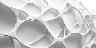 白色多孔结构艺术图案