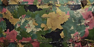 斑驳迷彩旧金属表面