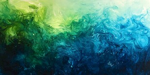 梦幻色彩流体艺术画面