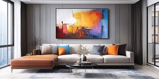 现代简约风客厅艺术装饰