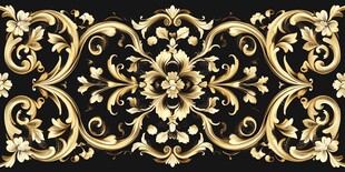 奢华金色欧式古典花纹图案
