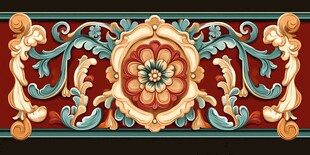 欧式古典花卉装饰纹样