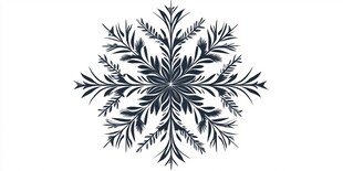 精致雪花图案装饰元素