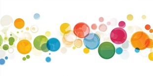 彩色气泡背景图