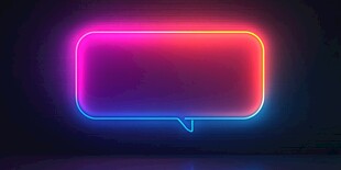 霓虹对话气泡背景特效