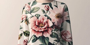 花卉印花女士上衣