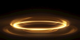 金色光效光环背景图