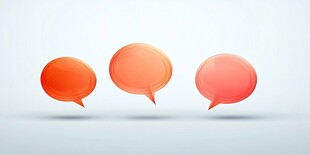 橙色对话气泡