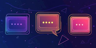 多彩聊天气泡设计元素