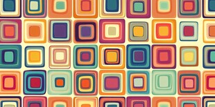 多彩方块几何图案背景