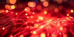 梦幻红色光效背景画面