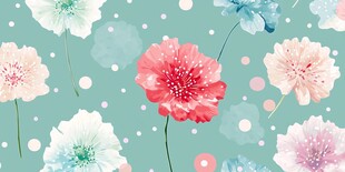 清新花卉图案背景