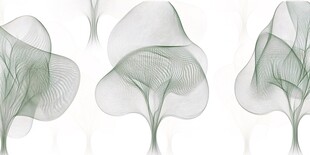 简约线条风抽象树木图案