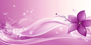 梦幻紫花浪漫背景图