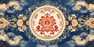 中式传统纹样精美装饰图案