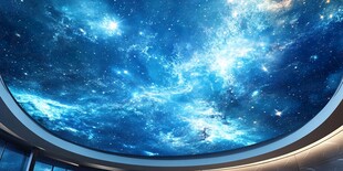 梦幻穹顶下的浩瀚星空