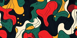 抽象多彩流体图案背景