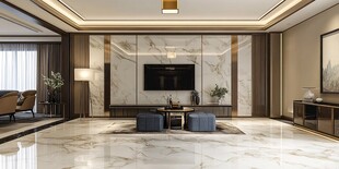 现代豪华客厅室内设计展示