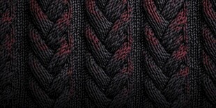 黑色针织毛衣纹理特写