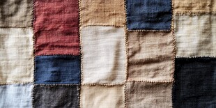 拼布织物纹理展示