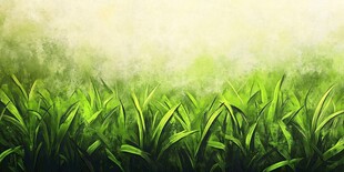 翠绿草地梦幻背景图