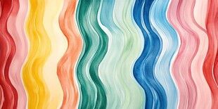 多彩波浪纹背景图案