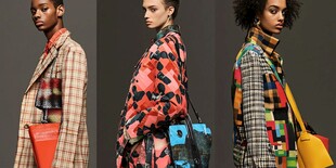 时尚模特展示多彩秋冬穿搭