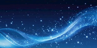 梦幻蓝色星光波浪背景图