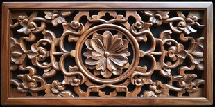 中式木雕花板