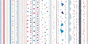 多彩几何条纹图案设计