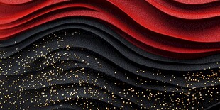 红黑波浪质感背景图