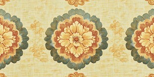 复古花卉图案壁纸