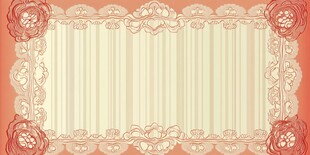 复古蕾丝花纹边框背景图