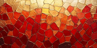 绚丽多彩的马赛克墙面